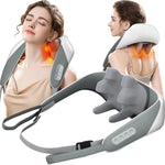 Shiatsu Neck &amp; Shoulder Massager with Heat – Deep Tissue Kneading Back &amp; Body Massage Device