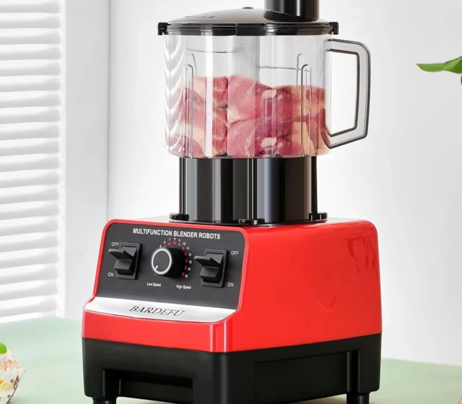 9500W High-Speed 3-in-1 Commercial Blender & Juicer Set – 2.5L Heavy-Duty Multifunctional Food Processor with 9525 Motor