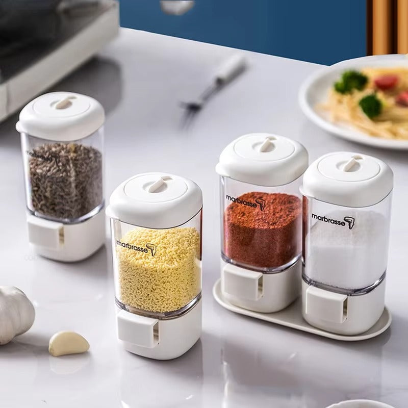 Modern Spice & Salt Jar with Press Type Lid
