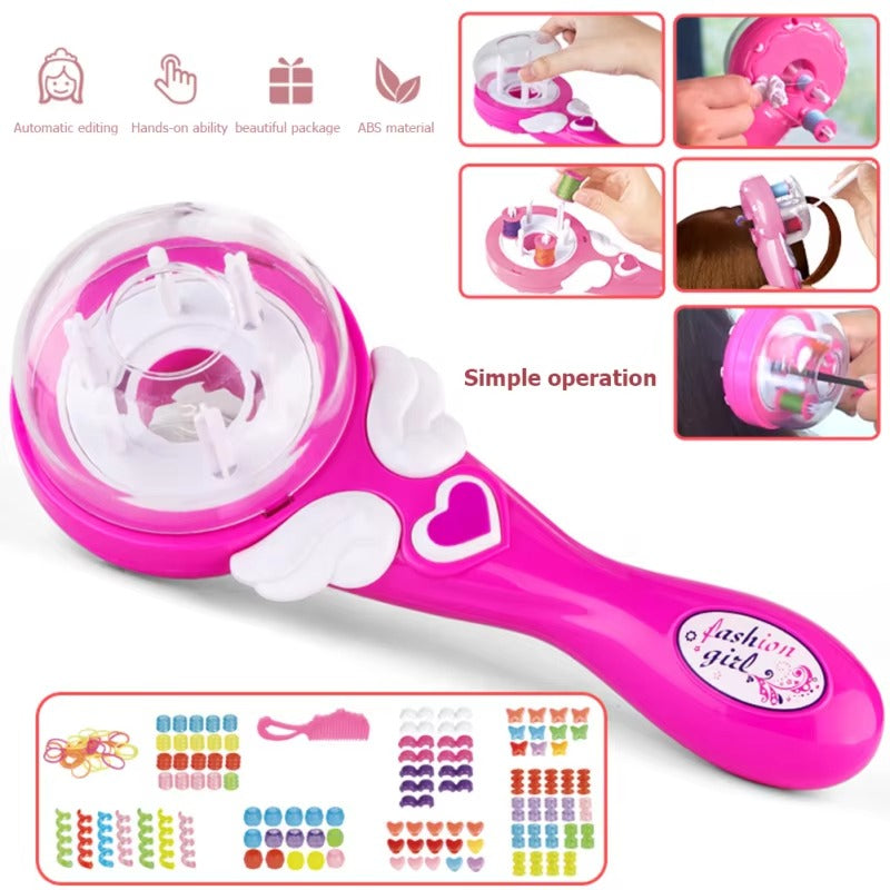 DIY Automatic Hair Braiding Machine for Kids – Electric Hair Braider Set with Accessories (Creative Styling Toy Gift)