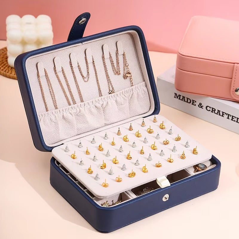 Portable Jewelry Storage Box – HighEnd, Exquisite Design, Large Capacity Travel Jewelry Organizer Bag