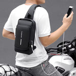 Multifunction USB Charging Sling Bag – Anti-Theft Crossbody Bag for Travel, Gym & Outdoor
