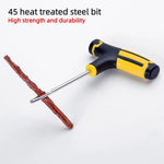 Car & Bike Tire Repair Kit – Tubeless Tyre Puncture Plug Tool Set with Rubber Strips