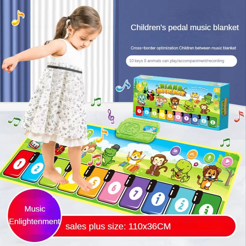 Kids Musical Piano Mat – Interactive Dance Floor Keyboard Toy for Toddlers (Learning & Play Music Mat)