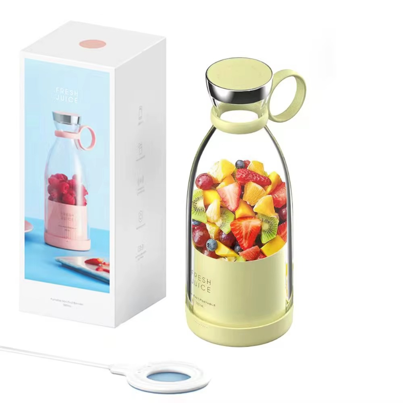 Portable USB Electric Juicer Blender – Mini Fruit Mixer & Smoothie Maker Cup (420ml)