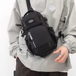 Men’s Crossbody Sling Bag – Compact Travel Chest Bag with Multi Pockets