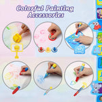 Magic Water Drawing Mat (100x80CM) – Reusable Mess-Free Kids Painting & Doodle Board with Magic Pens