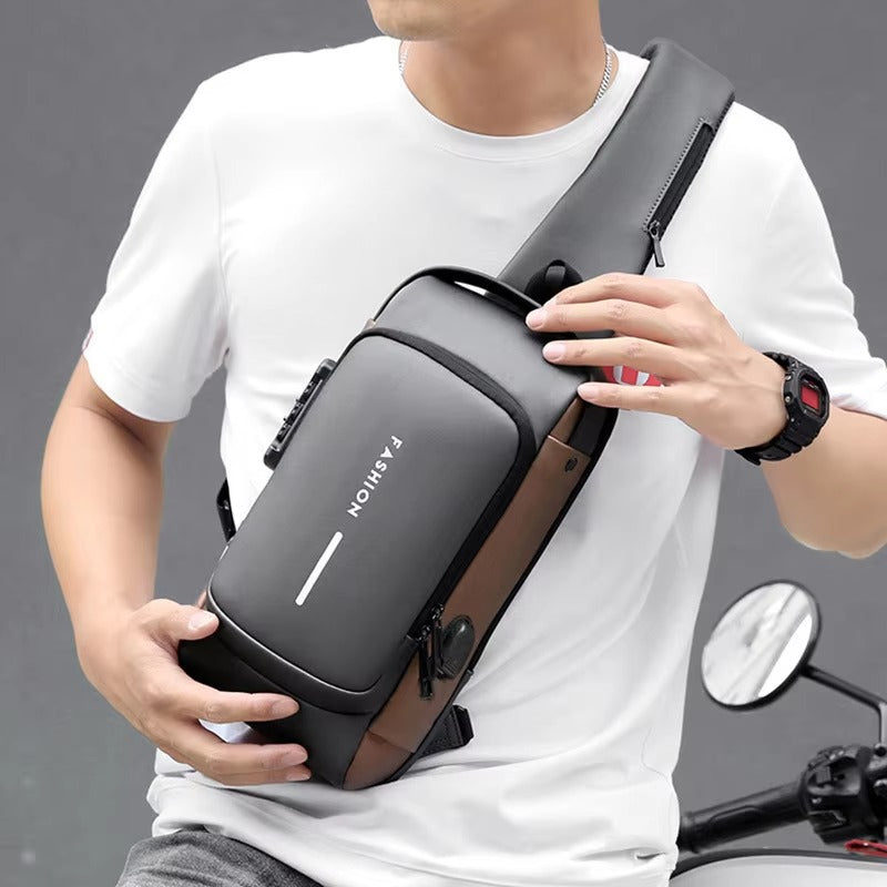 Multifunction USB Charging Sling Bag – Anti-Theft Crossbody Bag for Travel, Gym & Outdoor