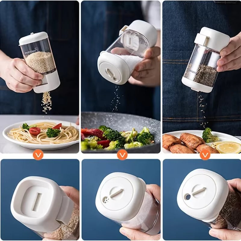 Modern Spice & Salt Jar with Press Type Lid