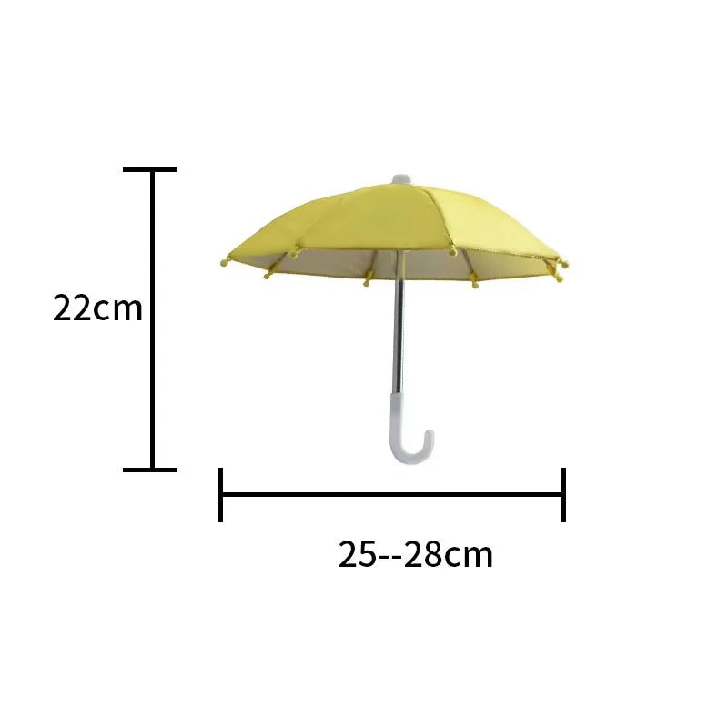 Mini Umbrella Motorcycle Phone Holder – Waterproof Sunshade Handlebar Mount