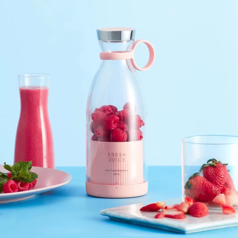 Portable USB Electric Juicer Blender – Mini Fruit Mixer & Smoothie Maker Cup (420ml)