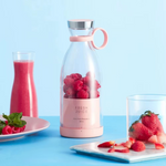 Portable USB Electric Juicer Blender – Mini Fruit Mixer & Smoothie Maker Cup (420ml)