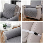 Solid Color Recliner Sofa Cover – Anti-Slip Armchair Protector for Pets, Kids & Daily Use (1 Seater)