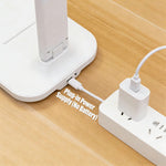 USB Foldable LED Desk Lamp – 3-Level Dimmable Eye-Caring Study Light