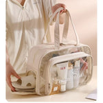 Dry-Wet Separation Travel Bag – Large Capacity Transparent Gym & Swimming Bag