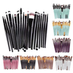 20 Piece Eye Makeup Brush Set with Soft Bristles, Beauty Tools, and a Free Eyeliner Brush