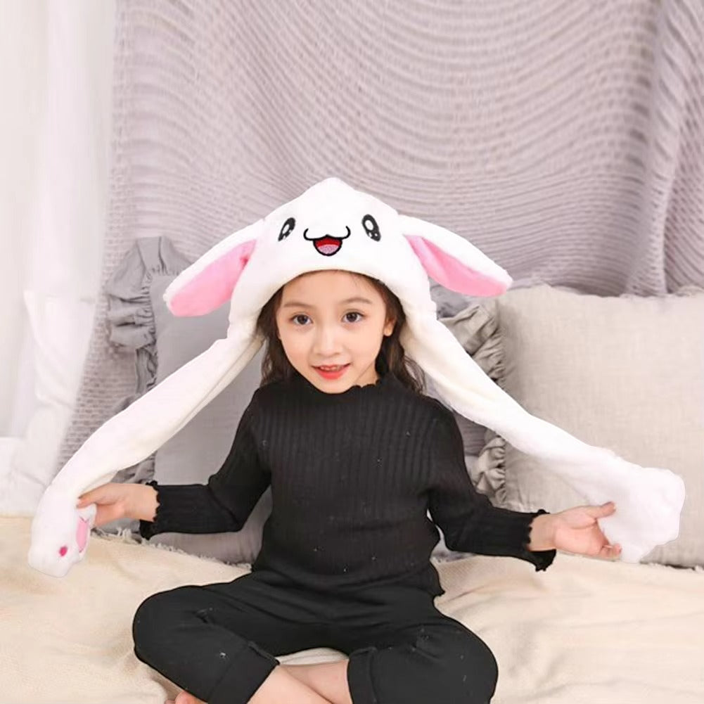 Plush Rabbit Ear Hat – Moving Ears Funny Cap for Kids & Adults | Party & Cosplay Gift
