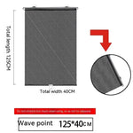 Automatic Roll Up Heat Insulation Sunshade Curtain – 40×125?cm Mesh PVC Roller for Car