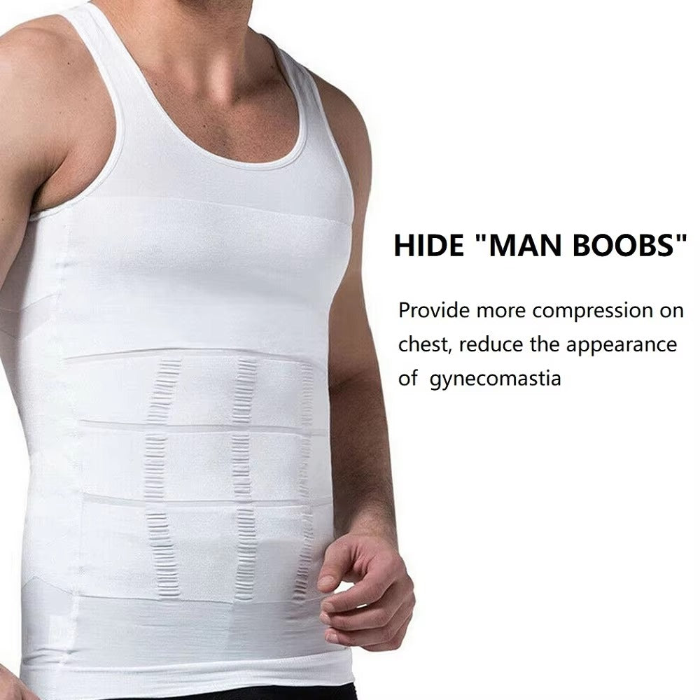 Men’s Compression Tank Top – Slimming Body Shaper Vest for Fitness & Everyday Wear