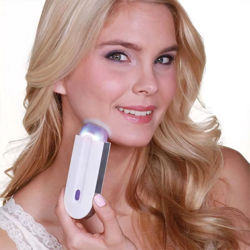 Electric Hair Remover for Women – Blue Light Painless Facial & Body Epilator (USB Rechargeable)
