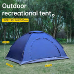 Portable Outdoor Camping Tent – Waterproof Windproof Hiking Tent for 2–3 Persons