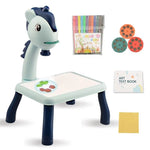 Kids LED Drawing Projector Table – Educational Art Painting Board with Smart Projection