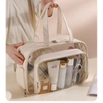 Dry-Wet Separation Travel Bag – Large Capacity Transparent Gym & Swimming Bag