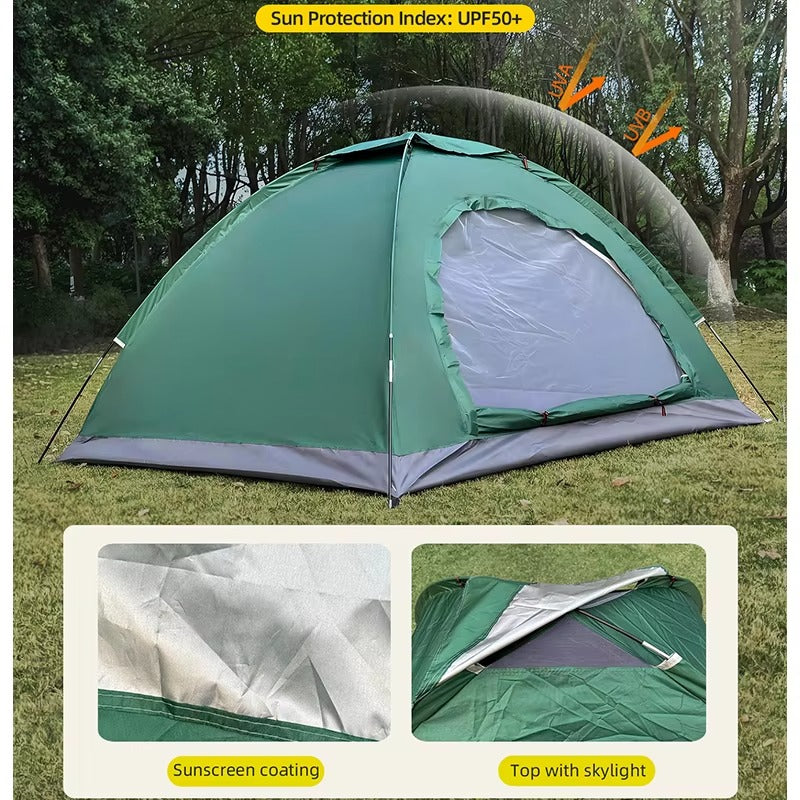 Portable Outdoor Camping Tent – Waterproof Windproof Hiking Tent for 2–3 Persons