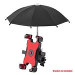 Mini Umbrella Motorcycle Phone Holder – Waterproof Sunshade Handlebar Mount