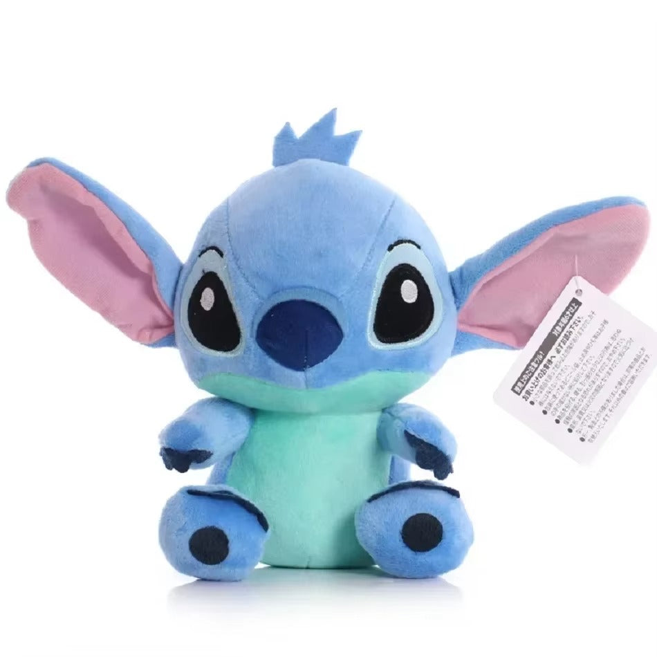 Stitch & Angel Valentine Plush 20 cm – Soft Galaxy Love Gift (Blue & Pink)