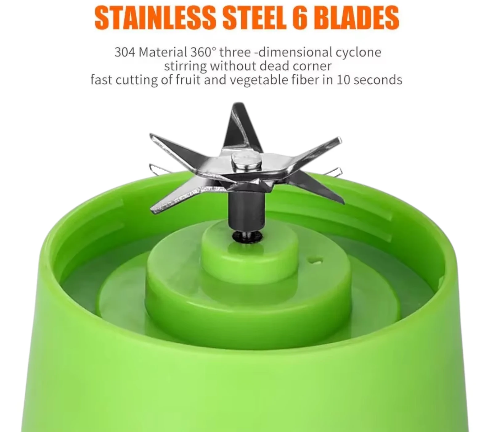 Portable USB Blender 380ML – Rechargeable Mini Juicer Cup for Shakes, Smoothies & Fresh Fruit Juicing | Travel-Friendly