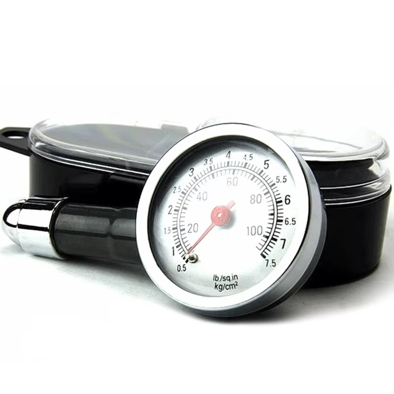 High Precision Car Tire Pressure Gauge – Mini Dial Air Pressure Meter (0–100 PSI) Automotive Tool