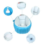 Inflatable Baby Bath Tub – Foldable Portable Newborn Bath Basin with Air Pump (Safe & Comfortable Baby Bath)