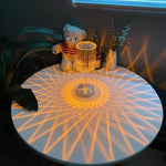 16-Color Crystal Diamond Projection Lamp – LED RGB Table Lamp with Remote & Touch Control (Rechargeable Night Light)