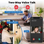 Smart WiFi Video Doorbell – HD Night Vision Security Camera with 2-Way Audio Intercom