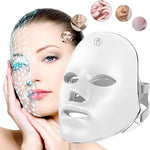 Rechargeable 7-Color LED Facial Mask – Photon Light Therapy Skin Rejuvenation & Face Lifting Beauty Device