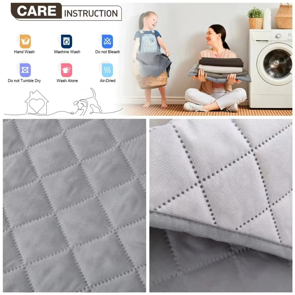 Solid Color Recliner Sofa Cover – Anti-Slip Armchair Protector for Pets, Kids & Daily Use (1 Seater)