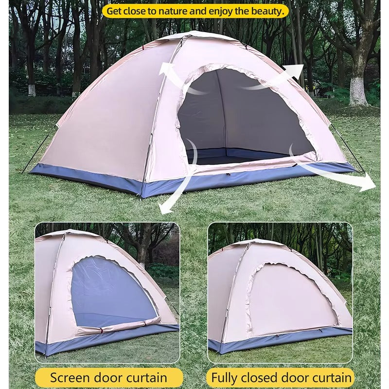 Portable Outdoor Camping Tent – Waterproof Windproof Hiking Tent for 2–3 Persons