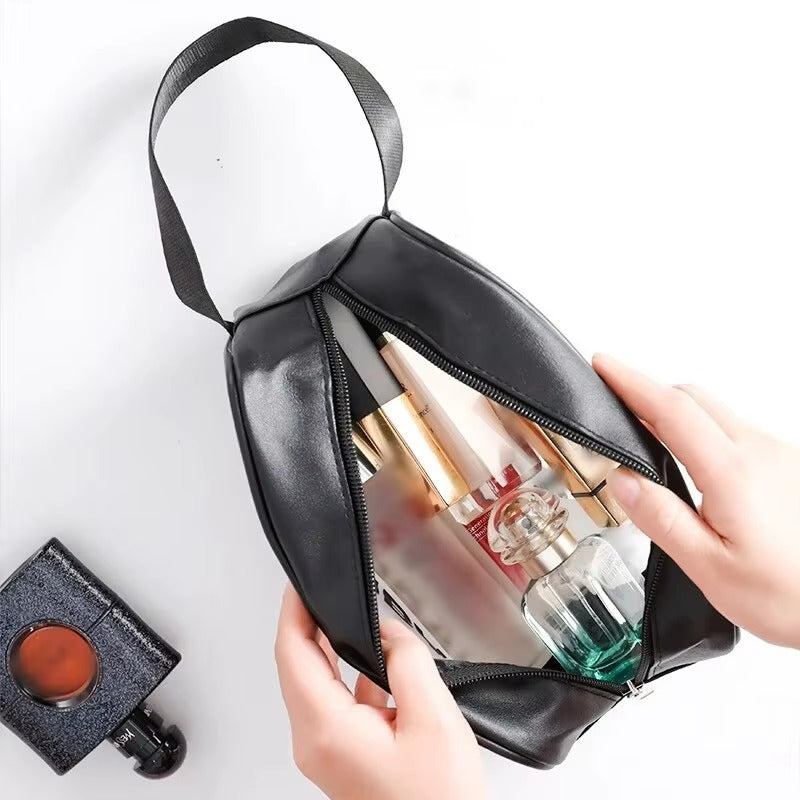 Waterproof Cosmetic Bag for Women – Portable Travel Makeup Storage Organizer | PVC Wash Bag