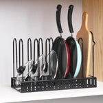 5-Tier Pots & Pans Organizer Rack – Space Saving Kitchen Storage for Cookware & Lids