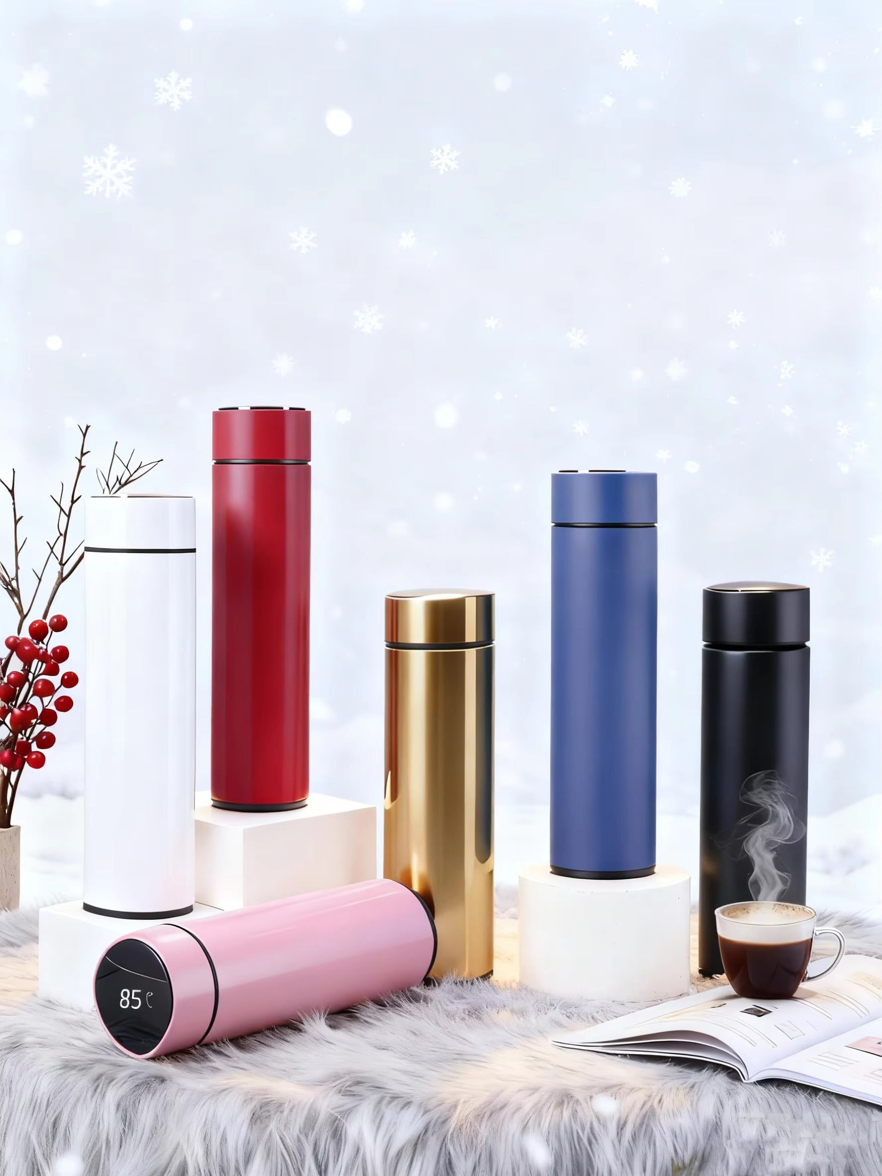 500 ml Smart LED Temperature Display Thermos Bottle