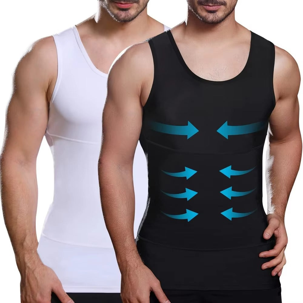 Men’s Compression Tank Top – Slimming Body Shaper Vest for Fitness & Everyday Wear