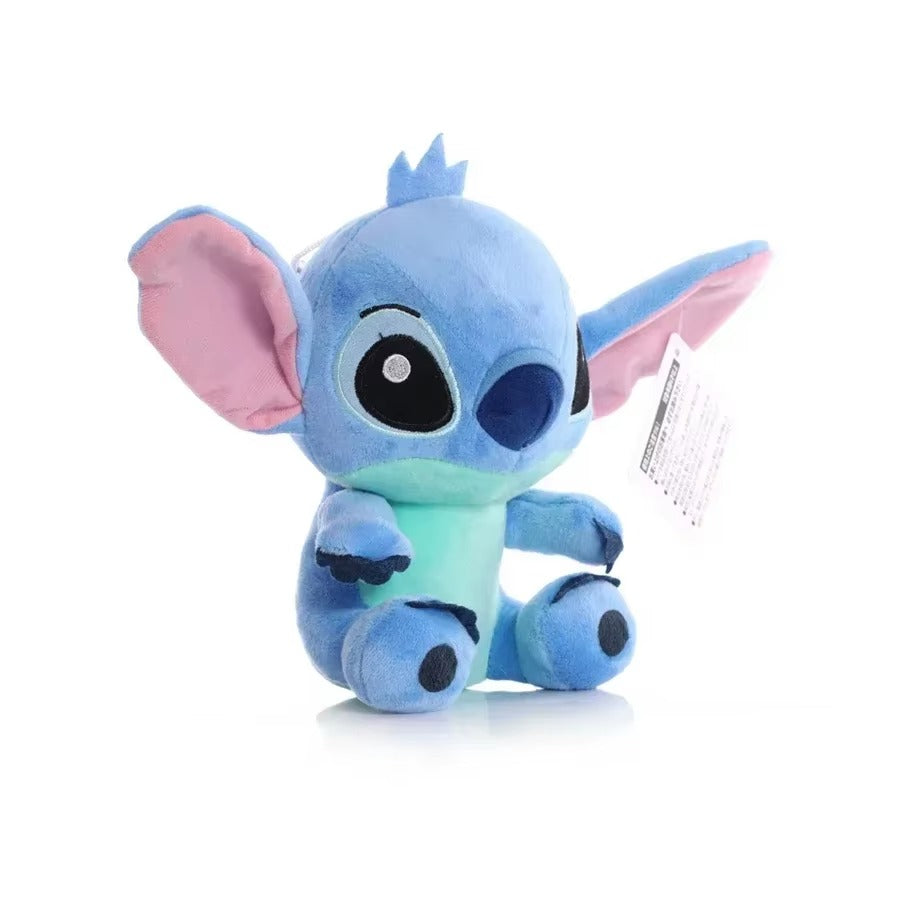 Stitch & Angel Valentine Plush 20 cm – Soft Galaxy Love Gift (Blue & Pink)