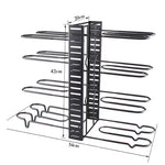 5-Tier Pots & Pans Organizer Rack – Space Saving Kitchen Storage for Cookware & Lids