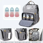 Mommy Diaper Bag Backpack – Large Capacity Baby Travel Bag with Changing Mat & Bottle Storage