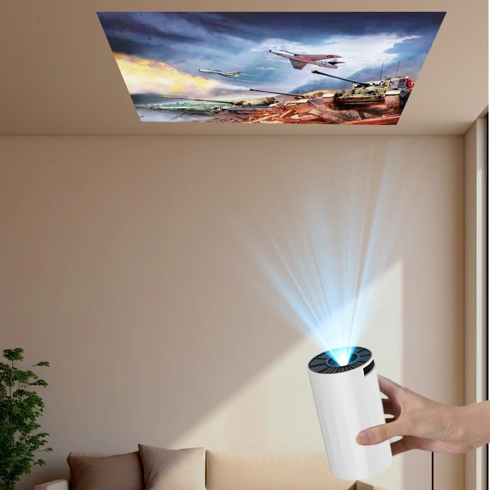 HY300 Mini Smart Projector – Android 11, WiFi 6, 4K Support, 180° Rotation & Auto Keystone