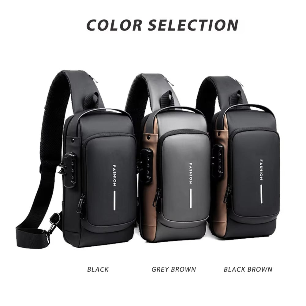 Multifunction USB Charging Sling Bag – Anti-Theft Crossbody Bag for Travel, Gym & Outdoor