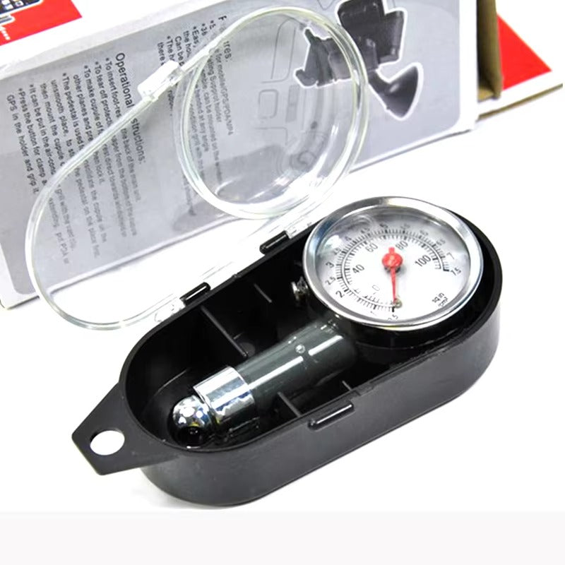 High Precision Car Tire Pressure Gauge – Mini Dial Air Pressure Meter (0–100 PSI) Automotive Tool