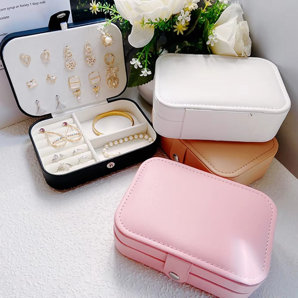 Portable Jewelry Storage Box – HighEnd, Exquisite Design, Large Capacity Travel Jewelry Organizer Bag