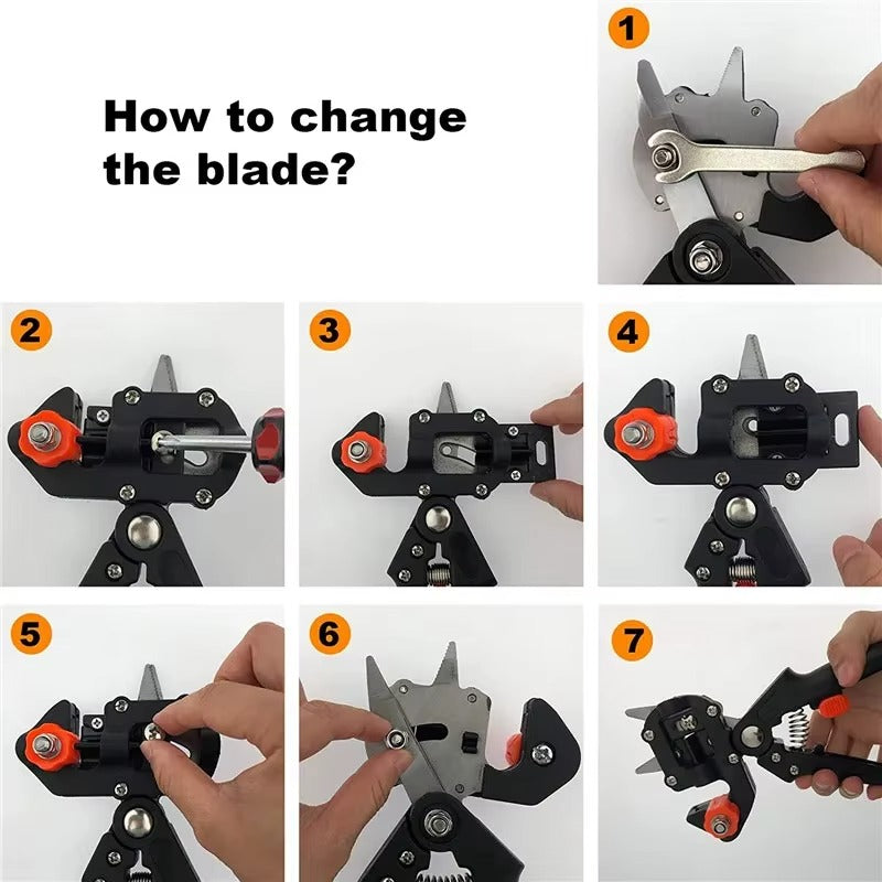 Professional Grafting Pruner – Garden Plant Cutting & Branch Grafting Tool (5–12mm Precision Cutter)